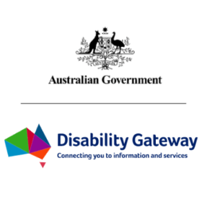 The Australian Government logo and Disability Gateway logo