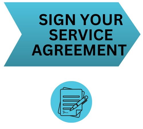 Sign service agreement